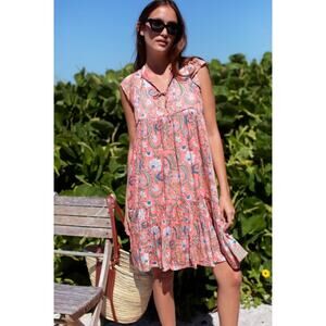 India Collection Emerson Fry Angel Dress 100% Organic Cotton  Sz M / L